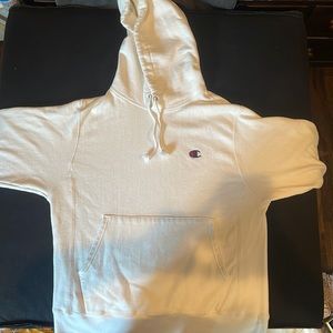 White Champion Hoodie (Top quality and barely worn)